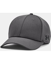 Under Armour - Cappello Blitzing Low Team Stretch Fit Da Uomo Graphite Nero - Lyst