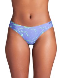 Under Armour - Ua Pure Stretch 3-pack Printed No Show Thong - Lyst