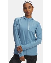 Under Armour - Outrun The Storm Damesjack Blauw Smoke Reflecterend - Lyst