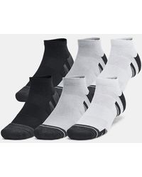 Under Armour - Performance Tech 6-Pack Low Socks Mod Mod Jet - Lyst