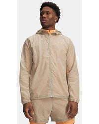 Under Armour - Explor Trail Run Wind Shell Jacket City Khaki Bloc - Lyst
