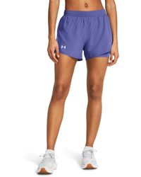 Under Armour - Pantalón corto fly by 2-in-1 - Lyst