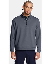 Under Armour - Drive Midlayer Pullover Für Herren Downpour Gravel Schwarz - Lyst