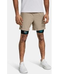 Under Armour - Shorts Vanish Woven Da 15 Cm (6" Da Uomo Pitch Grigio - Lyst