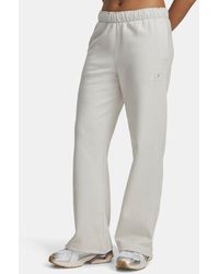 Under Armour - Icon Vida Fleece Lange Broek Voor Summit Wit Summit Wit - Lyst