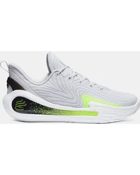 Under Armour - Curry 12 Basketballschuhe, Halo Schwarz High Vis Gelb - Lyst