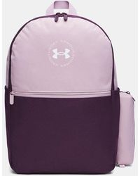 Under Armour - Essential Printed Backpack Mauve Echo - Lyst