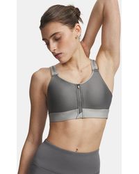 Under Armour - Infinity 2.0 High Zip Sports Bra - Lyst