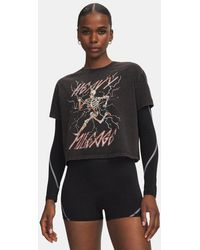 Under Armour - Hb Run Heavyweight Wash Miles Short Sleeve Ultimate Reflective - Lyst