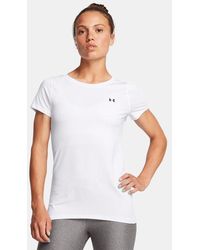 Under Armour - S Short Sleeve Performance T-shirt White L - Lyst