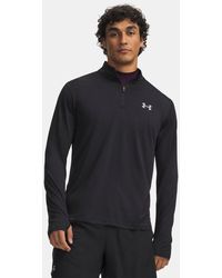 Under Armour - Tech Utility ¼ Zip Steel - Lyst