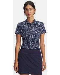 Under Armour - Polo Playoff 3.0 Printed Para Mujer Midnight Marino Smoke Calm - Lyst