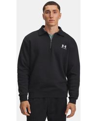 Under Armour - Parte De Arriba Con Cuello Con Cremallera Para Icon Fleece Para Hombre Blanco - Lyst