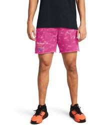 Under Armour - Project Rock Terry Printed Ug Shorts - Lyst