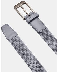 Under Armour - Cintura Drive Braided Da Uomo Acciaio Acciaio - Lyst