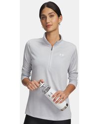 Under Armour - Parte De Arriba Con Media Cremallera Tech Twist Para Mujer Halo Blanco - Lyst