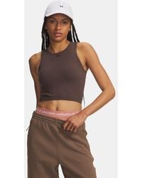 Under Armour - Seamless Cotton Tank Peppercorn Kona - Lyst