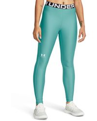 Under Armour - Heatgear® leggings für radial turquoise / weiß m - Lyst