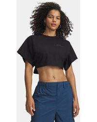 Under Armour - Cropped Script Short Sleeve Ultimate Ultimate - Lyst