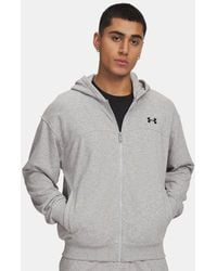 Under Armour - Rival Lightweight Full Zip Mod Light Heather - Lyst