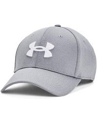 Under Armour - Blitzing Low Stretch Fit Cap Steel - Lyst