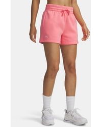 Under Armour - Rival Fleece 3.5" Shorts Bittersweet - Lyst