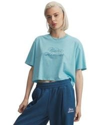 Under Armour - Ua Script Heart Crop Short Sleeve - Lyst