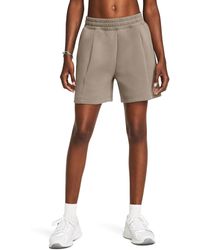 Under Armour - Unstoppable Fleece Pleated Shorts - Lyst
