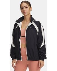 Under Armour - Giacca Icon Crinkle Track Da Donna Pietra - Lyst
