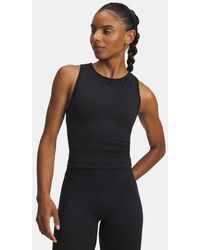 Under Armour - Canotta Project Rock Seamless Da Donna Anthracite - Lyst