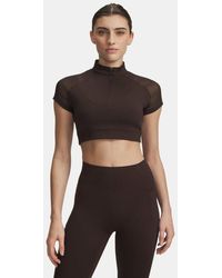 Under Armour - Vanish Elite Crop Short Sleeve Kona Metallic - Lyst