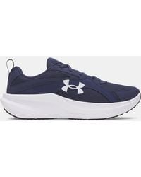 Under Armour - Chaussure De Running Charged+ Assert 11 Pour Homme Midnight Marine Midnight Marine Blanc - Lyst