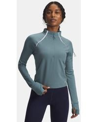 Under Armour - Giacca Velociti Pro Cold Weather ½ Zip Da Donna Jasper Riflettente - Lyst