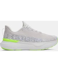 Under Armour - Uniseks Hardloopschoenen Infinite Pro 2 Storm Distant Grijs Mod Grijs Hyper Groente - Lyst