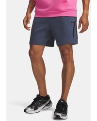 Under Armour - Unstoppable Fleece Shorts Downpour - Lyst
