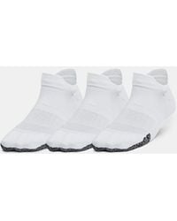 Under Armour - Breathe 3-Pack No Show Tab Socks Halo - Lyst