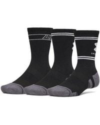 Under Armour - Performance Tech 3-Pack Crew Socks Ultimate Ultimate - Lyst