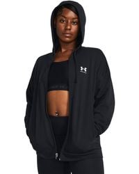Under Armour - Rival Terry Oversized Full-zip Hoodie - Lyst