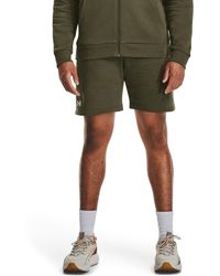 Under Armour - S Rival Cotton Shorts Marine Od Green 3xl - Lyst