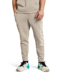 Under Armour - Project Rock Essential Fleece joggers - Lyst