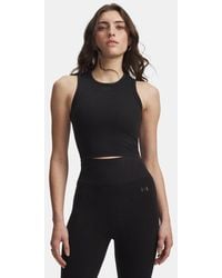 Under Armour - Seamless Cotton Tank Ultimate Anthracite - Lyst