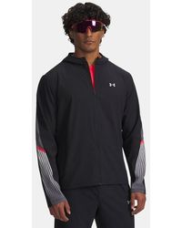 Under Armour - Giacca Con Cappuccio Velociti Storm Da Uomo Castlerock Riflettente - Lyst