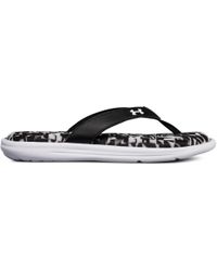 womens under armour camo sandals