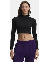 Under Armour - Rival Rib Mock Long Sleeve Ultimate - Lyst