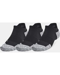 Under Armour - Armourdry Run Cushion 3-Pack No Show Socks Pitch Reflective - Lyst