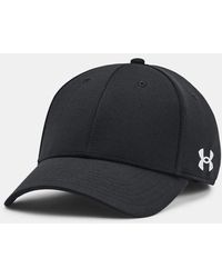 Under Armour - Cappello Blitzing Low Team Stretch Fit Da Uomo Bianco - Lyst