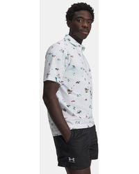 Under Armour - Armourdry Golf Trip Printed Polo Rack - Lyst