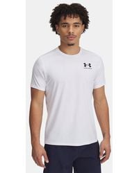 Under Armour - Camiseta De Manga Corta Heatgear Fitted Para Hombre Negro - Lyst