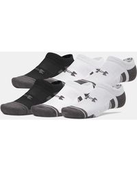 Under Armour - Performance Tech 6-Pack No Show Socks Mod Mod Jet - Lyst