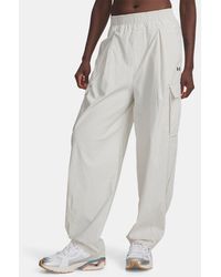 Under Armour - Unstoppable Woven Ripstop Cargobroek Voor Summit Wit Zwart - Lyst